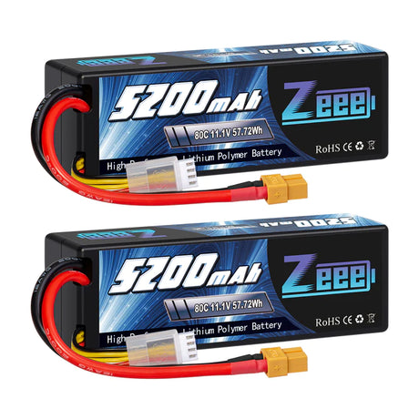 Zeee 3S 5200mAh 11,1V 80C XT60 Hardcase (2 Stück)