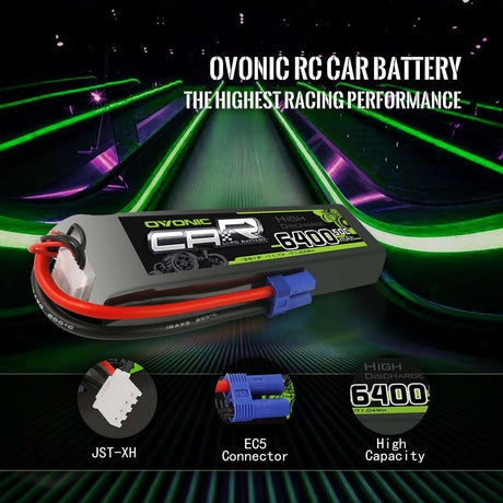 Ovonic 3S 6400mAh 60C 11,1 V LiPo-Akku EC5-Stecker (2 St.)
