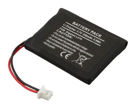 AccuCell Akku passend für Gigaset L410, Li-Polymer, 3,7V, 250mAh, 0,9Wh