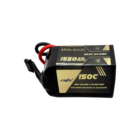 CNHL Ultra Black 6S 1550mAh 22,2V 150C Lipo-Akku XT60-Stecker