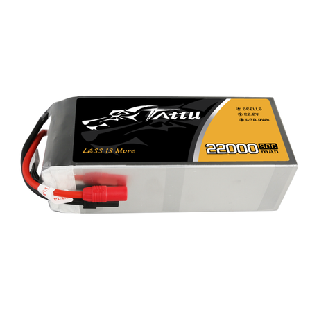 Tattu 22000 mAh 22,2 V 30 C 6S1P Lipo-Akku mit AS150+XT150-Stecker