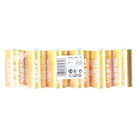 Varta Batterie Alkaline Mono D LR20 1,5V Longlife (6er-Pack)