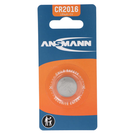 Ansmann Lithium Knopfzelle CR2016, 3 Volt
