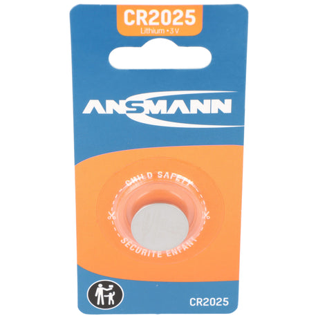 Ansmann Lithium Knopfzelle CR2025, 3 Volt