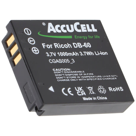 AccuCell Akku passend für Panasonic CGA-S005, DMW-BCC12