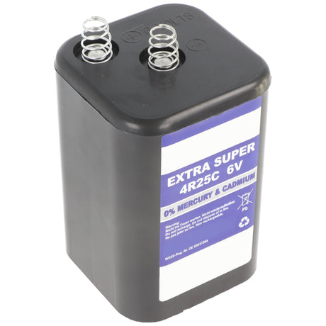AccuCell 4R25, 430 Blockbatterie, Typ 4R25C Batterie, Lampenbatterie 6 Volt 9500mAh