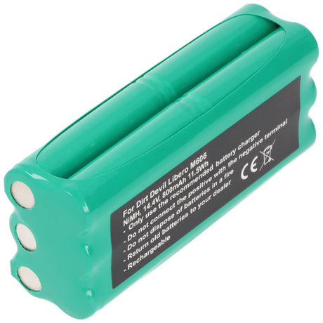 AccuCell Akku Dirt Devil Libero M606 Akku 0606004, Dirt Devil 0607004 Akkupack 800mAh
