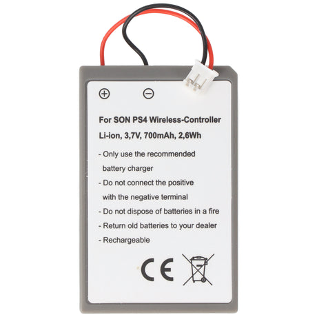 AccuCell Akku Playstation PS4 Controller 3,7V 700mAh