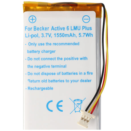 AccuCell Akku für Becker Active 6 LMU Plus Akku