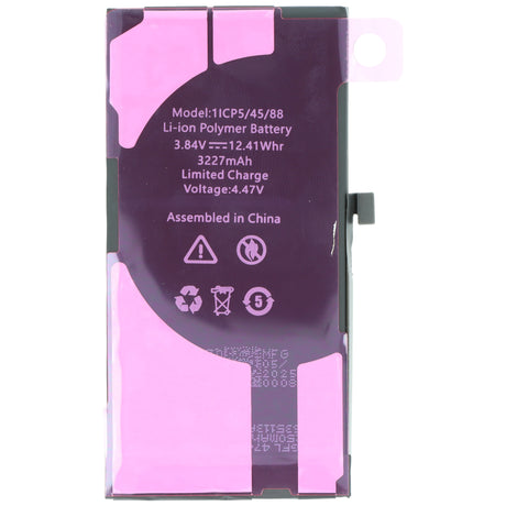 AccuCell Akku passend für Apple iPhone 13, diagnostizierbar, Li-Polymer, 3,84V, 3227mAh, 12,4Wh, ohne Werkzeug