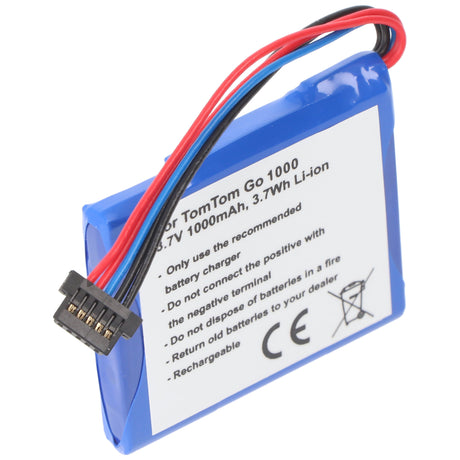 AccuCell TomTom Go Live 1000, Go Live 1005 Akku AHL03711018, VF1C passend als Ersatz-Akku