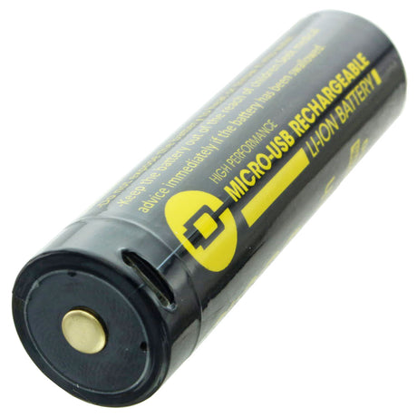 AccuCell 18650 3,7V 2600mAh mit USB-Ladeanschluss Li-Ion Akku