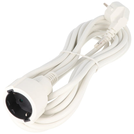 Arcas Verlängerungskabel Schuko 5 Meter, 5m Verlängerungskabel, 230V AC, 16A, weiß