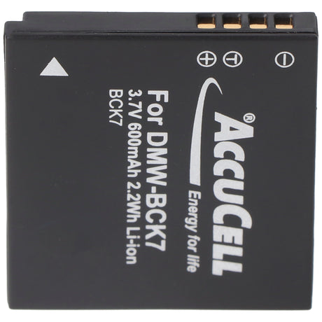 AccuCell Akku passend für Panasonic DMW-BCK7 Akku ACD-341, DMW-BCK7GK, NCA-YN101G, SDBCK7, DMW-BCK7, DMW-BCK7PP, NCA-YN101H, DMW-BCK7E