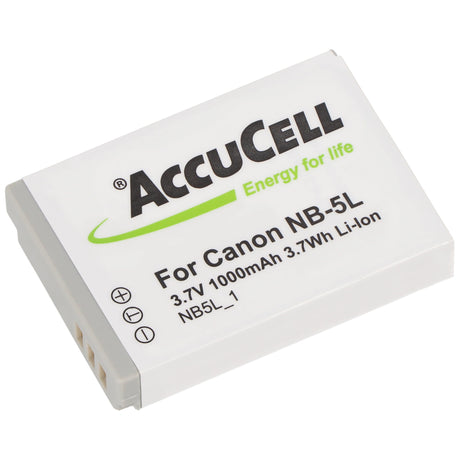 AccuCell Akku passend für Canon NB-5L Digicam IXUS 800 IS NB-5LH