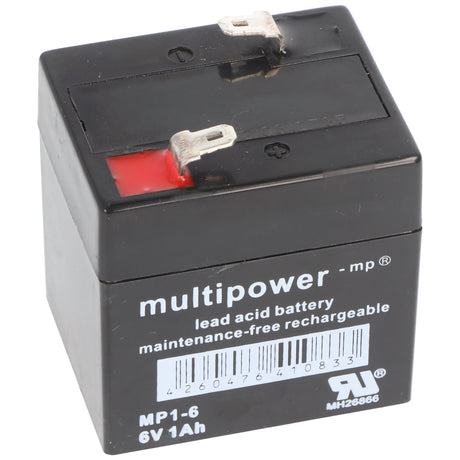 Multipower MP1-6 Akku PB Blei 6V 1000mAh Anschluss 4,8mm Steckkontakt