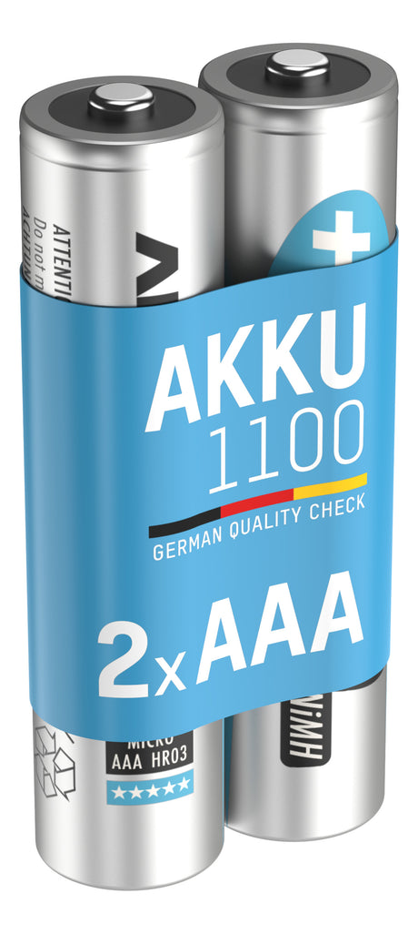 Ansmann NiMH-Akku Typ 1100 Micro 1050mAh 2er Blister