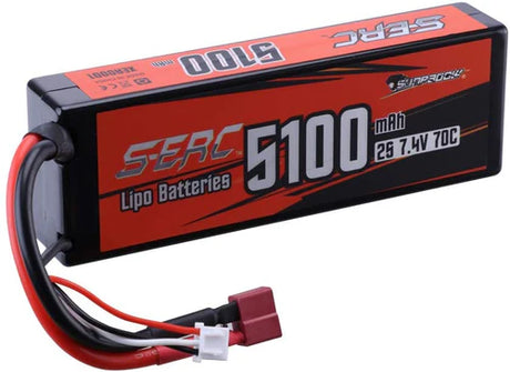 Sunpadow 2S  Lipo Akku 5100mAh 7,4V 70C Hardcase mit Deans T-Stecker
