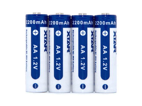 XTAR AA LR6 NIMH Akku 2200mAh 1,2V (Wiederaufladbar) (4 Stuck)
