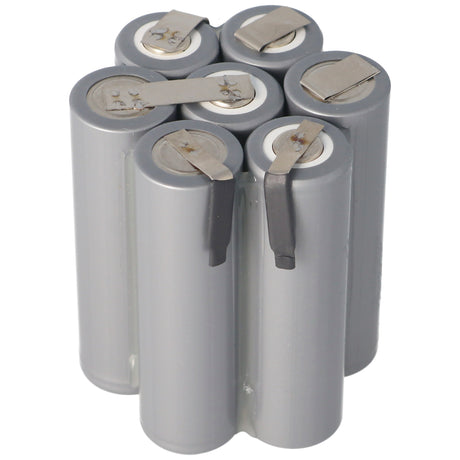AccuCell Akkupack zum Selbsteinbau passend für Metz Blitzlicht 76-56, 7656, Mecablitz 76 MZ NiMH, Flattop 8,4V 2200mAh