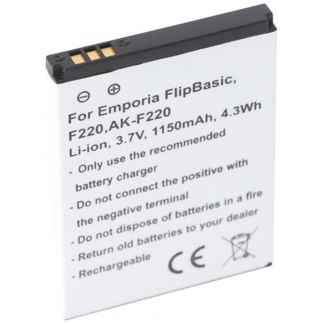 Accucell AK-F220 Akku für Emporia F210, F220, Flip basic, Emporia FLIPbasic SD474050A