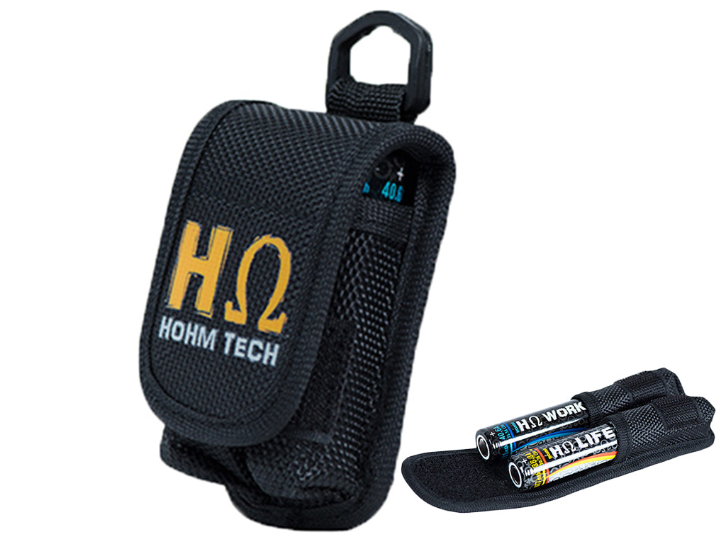 Hohmtech Aufbewahrungstasche für 18650 und 21700 Akkus aus gewebten Ku –  LiPo24.de I Der Akku Profi