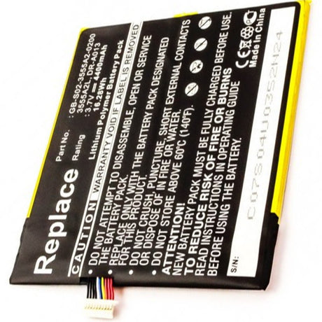 AccuCell Akku passend für Amazon Kindle Fire, Akku D01400, DR-A013, QP01 3,7 Volt 4400mAh Li-Polymer