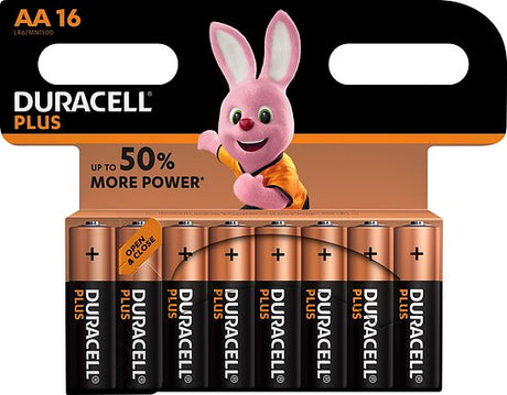 Duracell PLUS AA Alkaline Mignon LR6 MN1500 - 16Stück im Blister