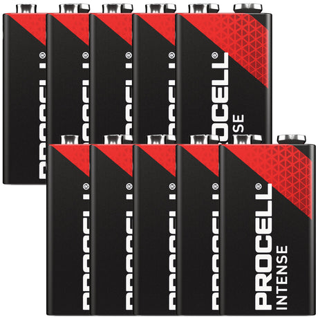 Duracell Procell Intense 9V, 6LR61 im Karton, für energieintensive Geräte (10 St.)