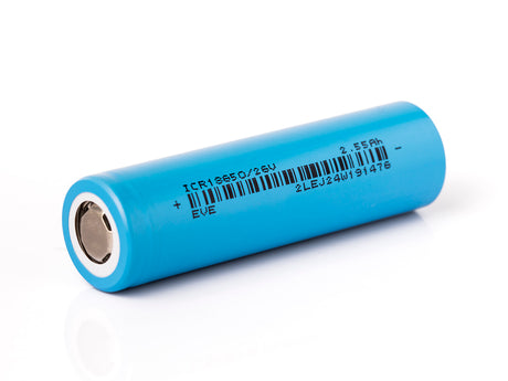 EVE ICR18650/26V mit 2550mAh max. 7,5A 3,6V - 3,7V Lithium-Ionen-Akku