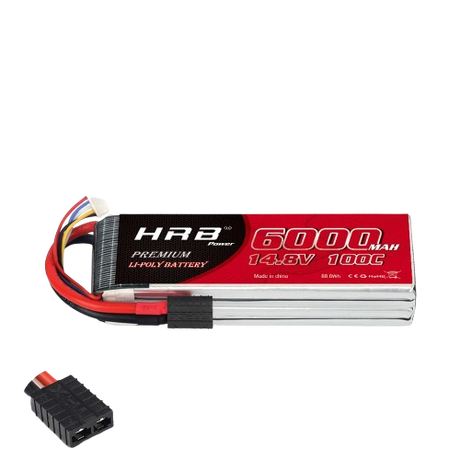 HRB LiPo Akku 4S 14,8V 6000mAh 100C TRX