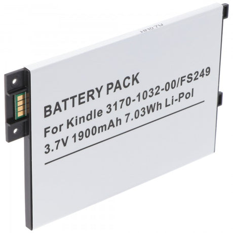 AccuCell Akku passend für Amazon Kindle 3, Kindle 3 WiFi, Kindle Graphite 170-1032-00