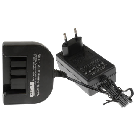 AccuCell Schnell-Ladegerät passend für Black & Decker Akku 244760-00, A1718, A18-XJ, FS18BX, FS18JV, FS18 SBX