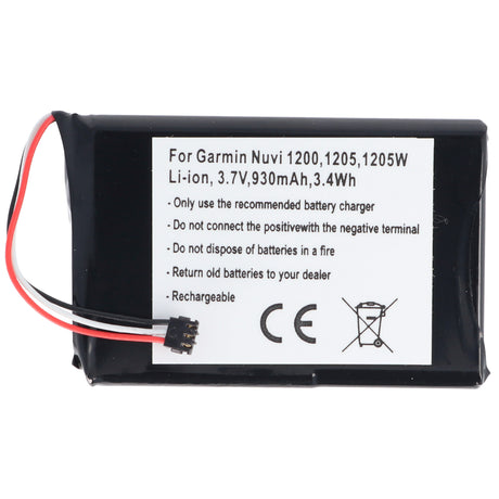 AccuCell Akku für Garmin Nuvi 1200, 361-00035-01