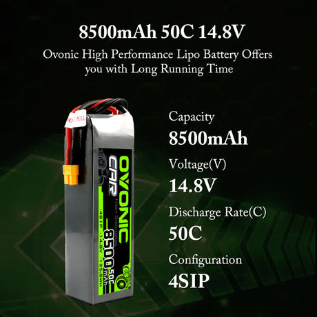 Ovonic Car 4S 8500mAh 14,8V 50C XT60 LiPo Akku