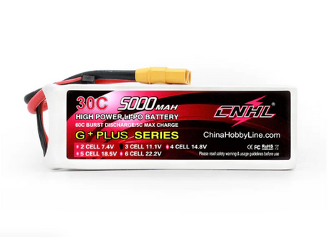 CNHL 3S 5000mAh 11,1V 30C XT90 Lipo Akku