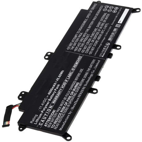 AccuCell Laptop Akku passend für Toshiba Portege X30-D, Tecra X40-D, Typ PA5278U-1BRS LiPo 11.4V 4000mAh 46Wh