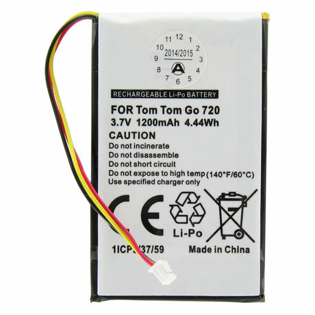 AccuCell Akku für TomTom Go530, Go630, Go730, 1697461