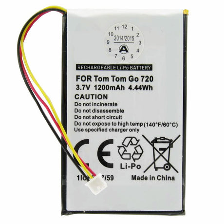 AccuCell Akku für TomTom Go530, Go630, Go730, 1697461