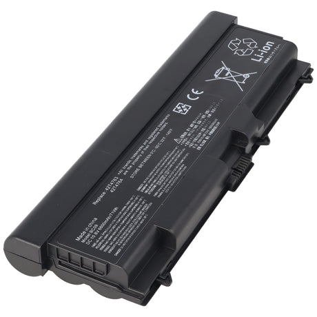 AccuCell ThinkPad T410, T510 Nachbau Akku mit 6600mAh, 11,1V, 73Wh, 218,8x76,3x21,7mm