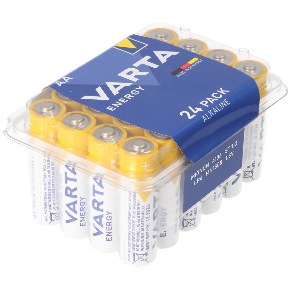 Varta Energy Batterie Alkaline Mignon AA LR06 1,5V 24er Pack LiPo24
