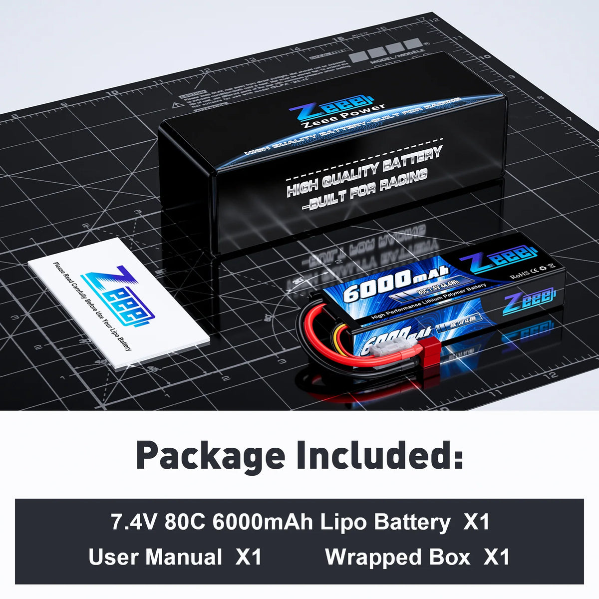 6000mAh / 2S / Deans