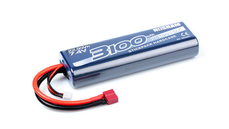 NOSRAM 2S 3100mAh 7.4V 50C Car Stickpack Hardcase T-Plug LiPo