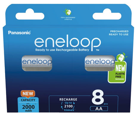 Eneloop Panasonic Ni-MH Akku 2000mAh AA 1,2V - 8 Stück