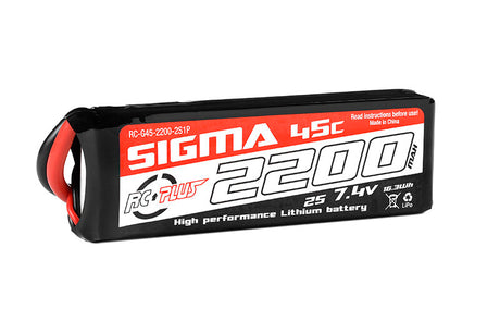 RC Plus Sigma 2S 2200mAh 2S1P 7.4V 45C XT60 LiPo Akku