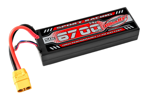 Team Corally C-49126-X Team Corally - Sport Racing 50C - 6700Mah - 2S - 7,4V - XT-90 - Hard Case