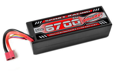 Team Corally C-49136-D Team Corally - Sport Racing 50C - 6700Mah - 3S - 11,1V - T-PLUG - Hard Case
