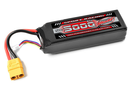 Team Corally Power Racing 3S 5000mAh 50C 11,1V XT90 Semi-Soft Case LiPo Akku
