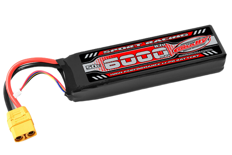 Team Corally Sport Racing 3S 6000mAh 11,1V 50C XT90 Semi-Soft Case LiPo Akku