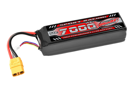 Team Corally Sport Racing 4S 7000mAh 14,8V XT90 50C Semi-Soft Case LiPo Akku